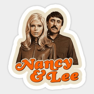 Nancy and Lee Folk Duo Sticker